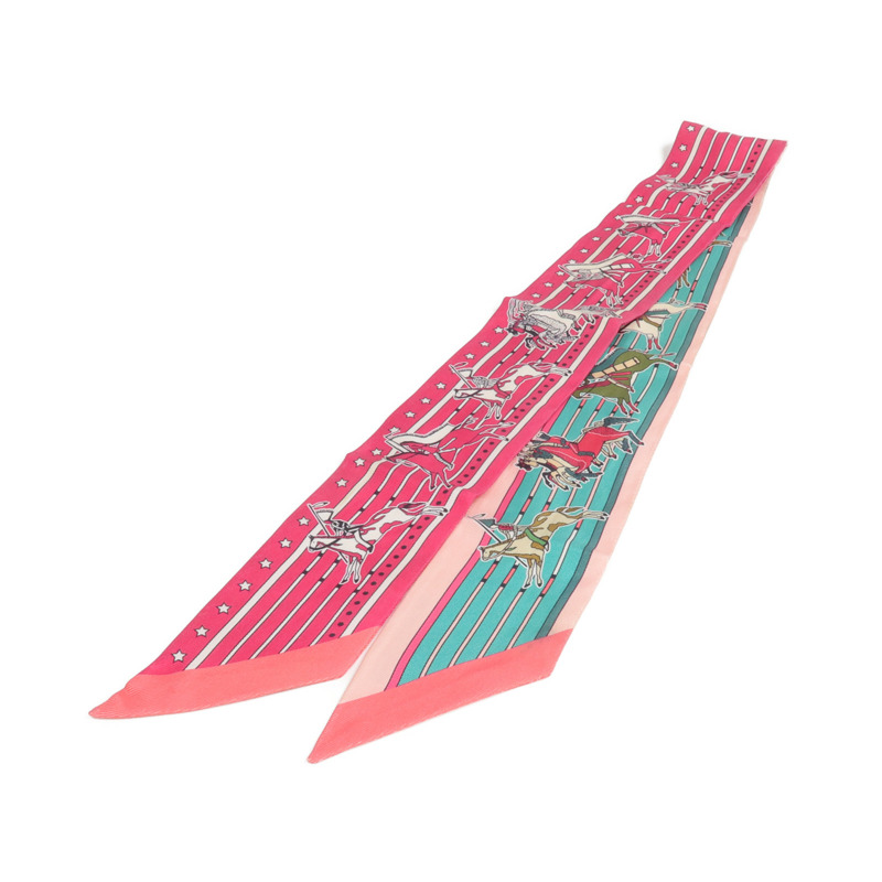 HERMES 絲質Twilly絲巾-1