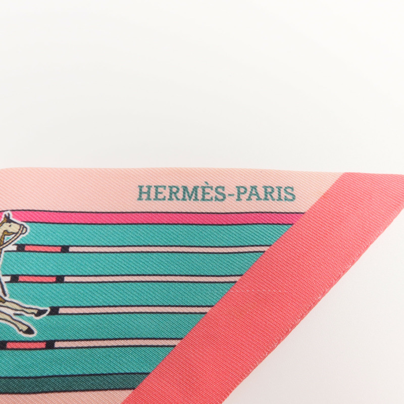 HERMES 絲質Twilly絲巾-4