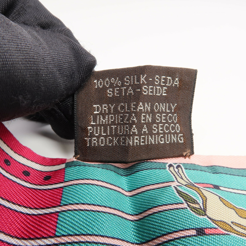 HERMES 絲質Twilly絲巾-7