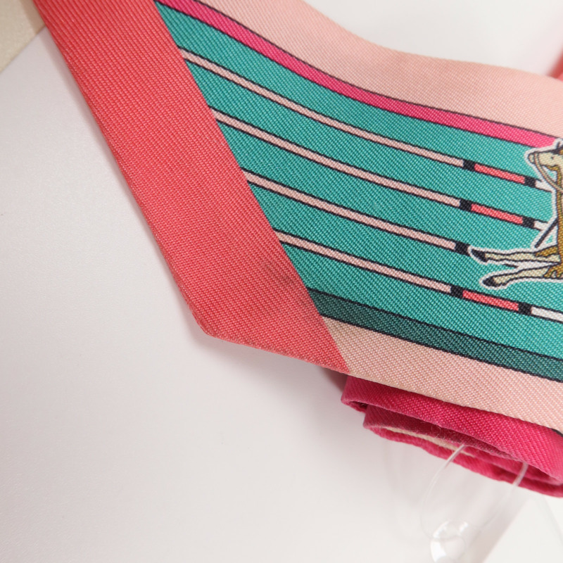 HERMES 絲質Twilly絲巾-8