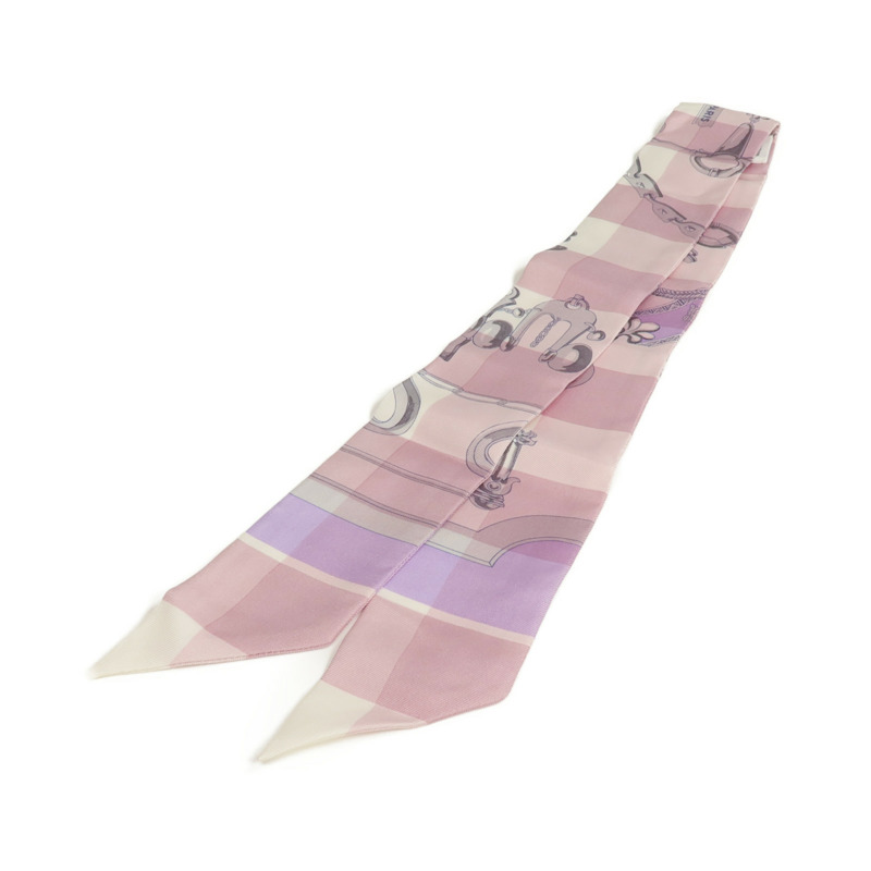 HERMES 絲質Twilly絲巾-1