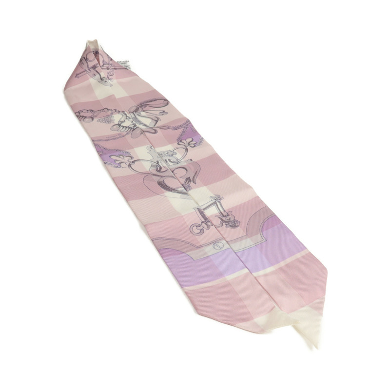 HERMES 絲質Twilly絲巾-3