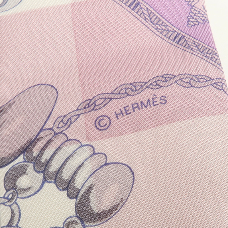 HERMES 絲質Twilly絲巾-7