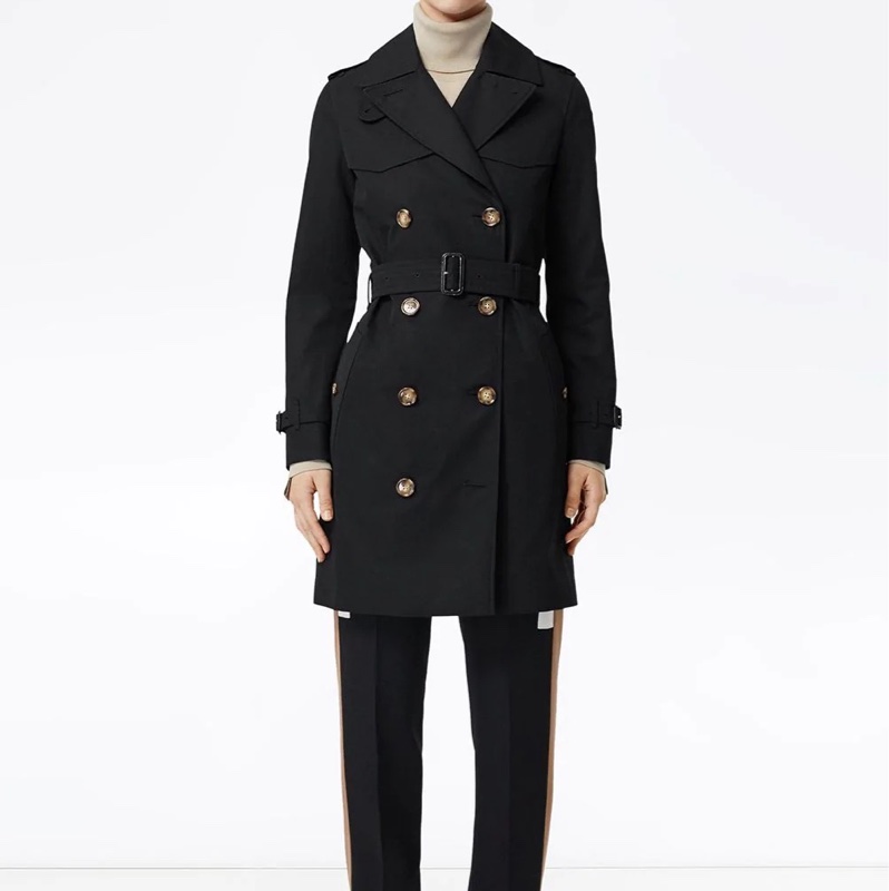 Burberry 女士 Trench雙排扣風衣UK-4碼-1