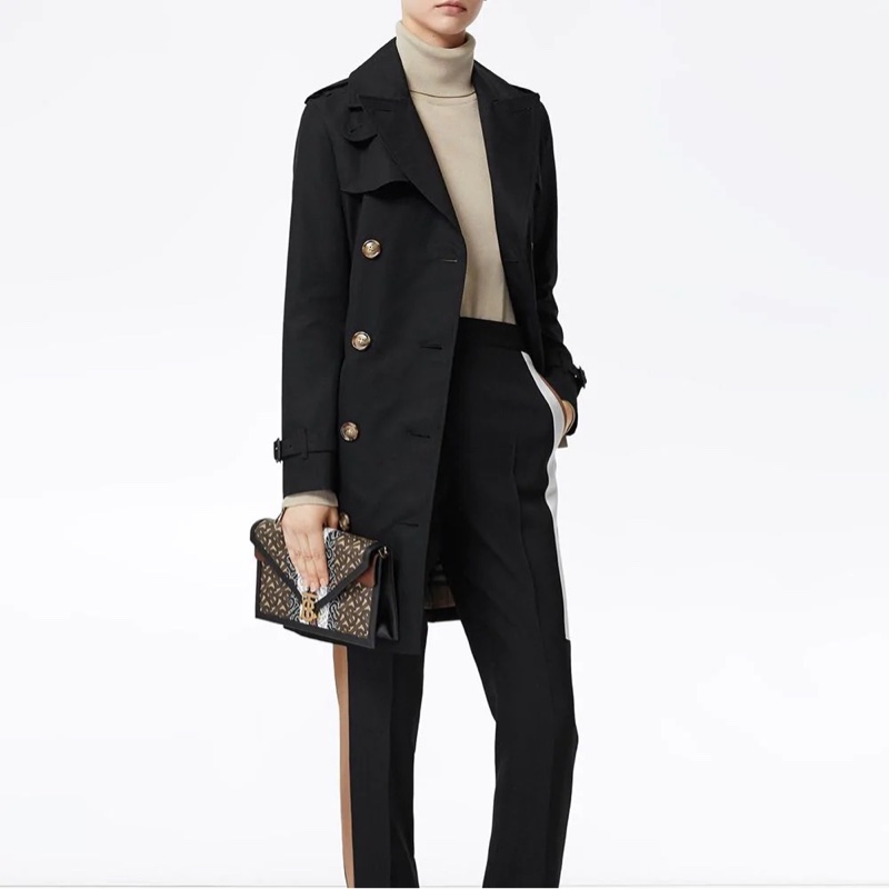 Burberry 女士 Trench雙排扣風衣UK-4碼-3