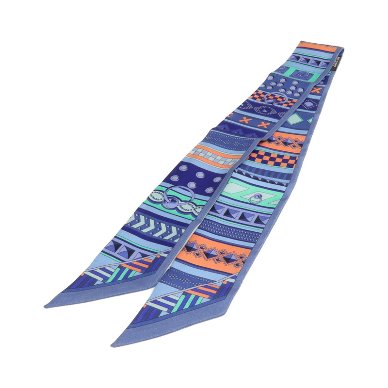 HERMES 絲質Twilly絲巾-1