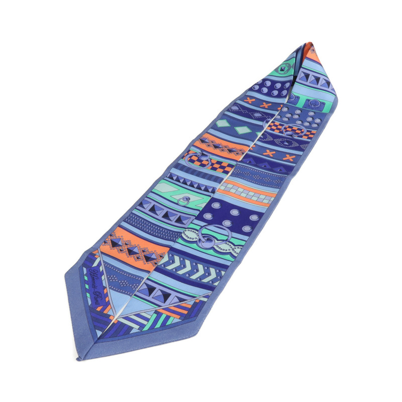 HERMES 絲質Twilly絲巾-2