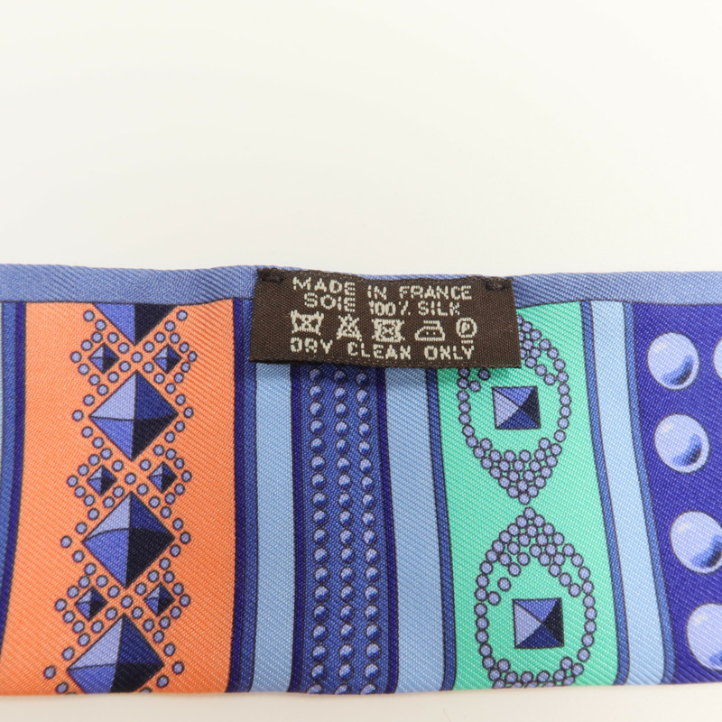 HERMES 絲質Twilly絲巾-6