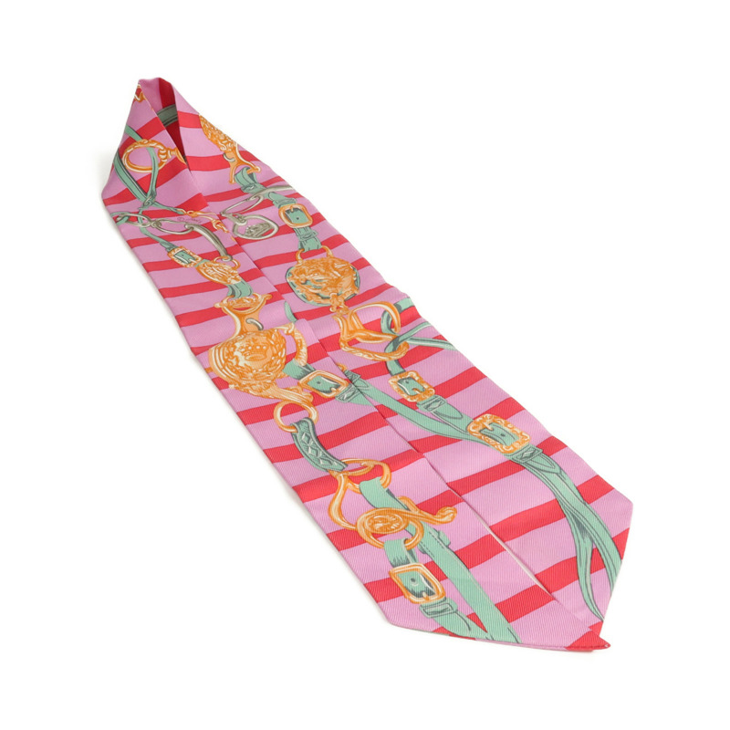 HERMES 絲質Twilly絲巾-3