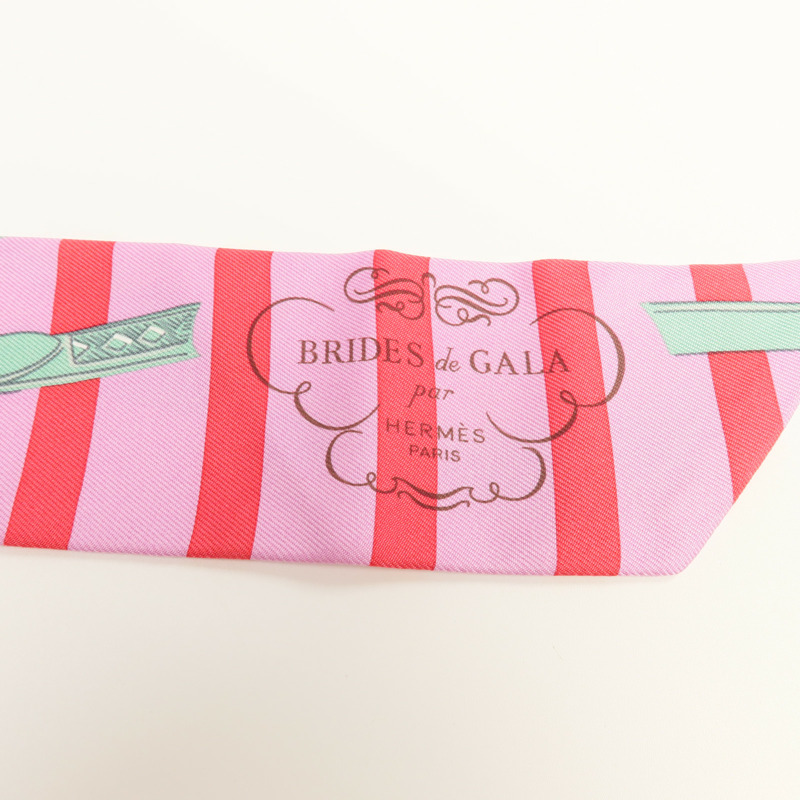 HERMES 絲質Twilly絲巾-4