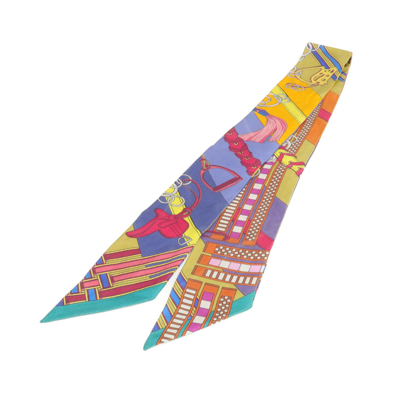 HERMES 絲質Twilly絲巾-1