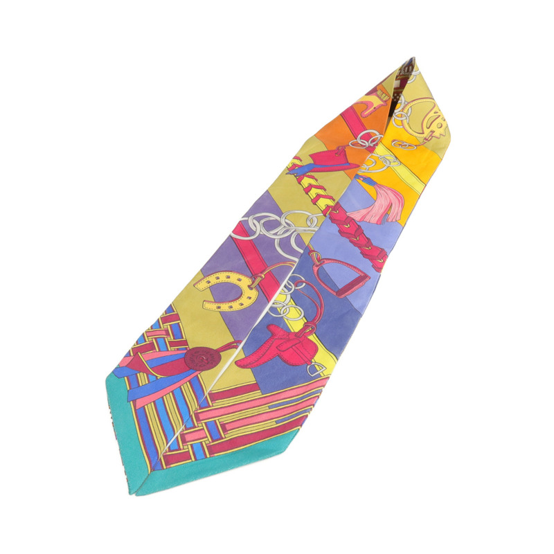 HERMES 絲質Twilly絲巾-2
