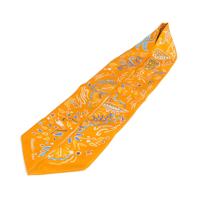 HERMES 絲質Twilly絲巾-2