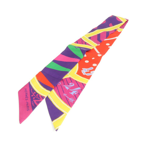 HERMES 絲質Twilly絲巾