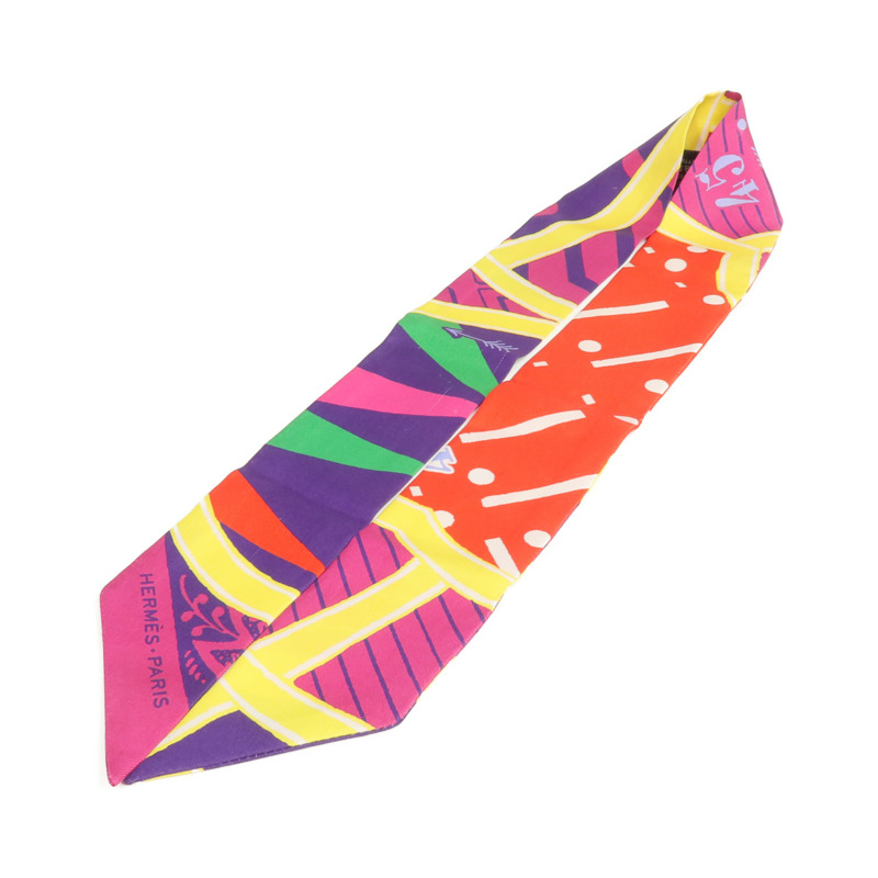 HERMES 絲質Twilly絲巾-2