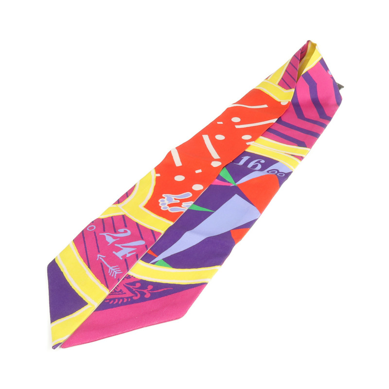 HERMES 絲質Twilly絲巾-3