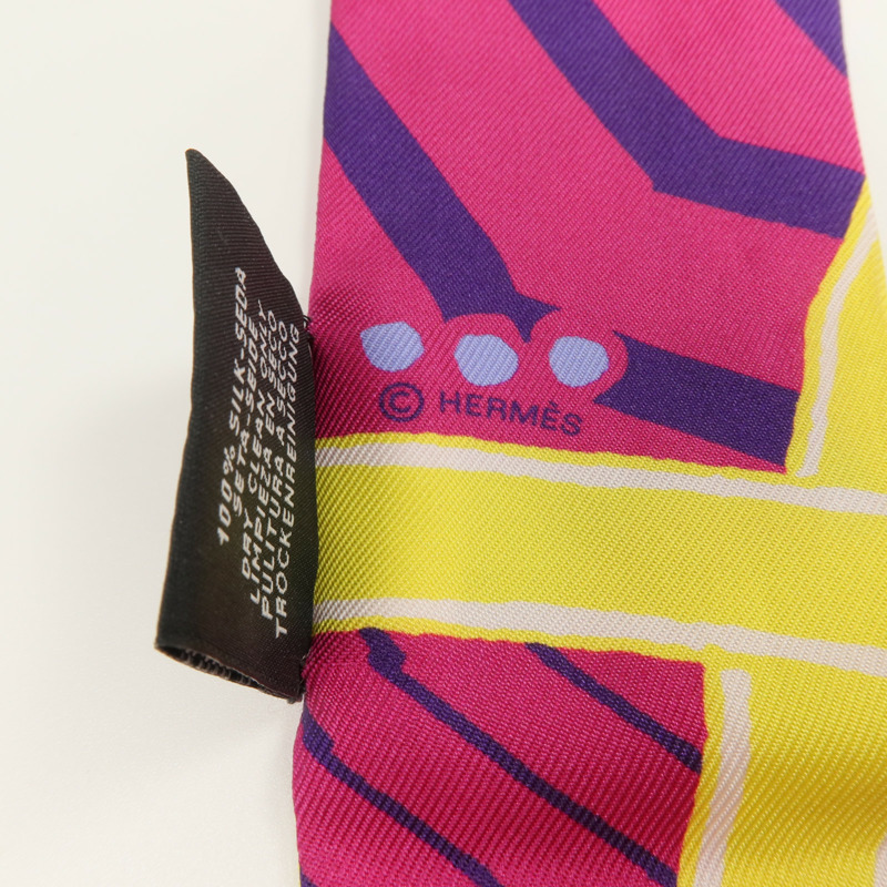 HERMES 絲質Twilly絲巾-5