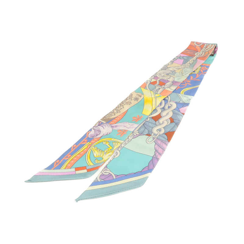 HERMES 絲質Twilly絲巾-1