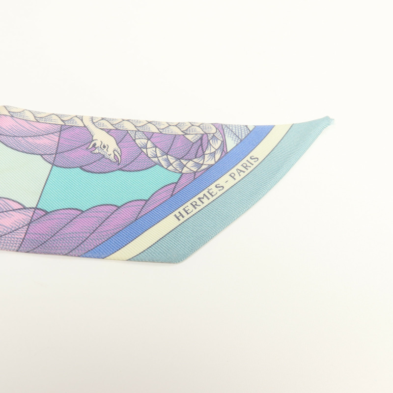 HERMES 絲質Twilly絲巾-4