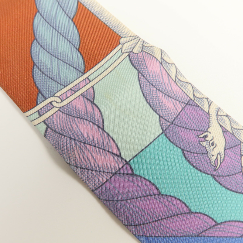 HERMES 絲質Twilly絲巾-9