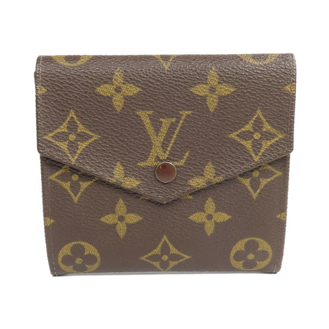 LOUIS VUITTON Monogram Porte Monnaie Carte Credit金扣錢包