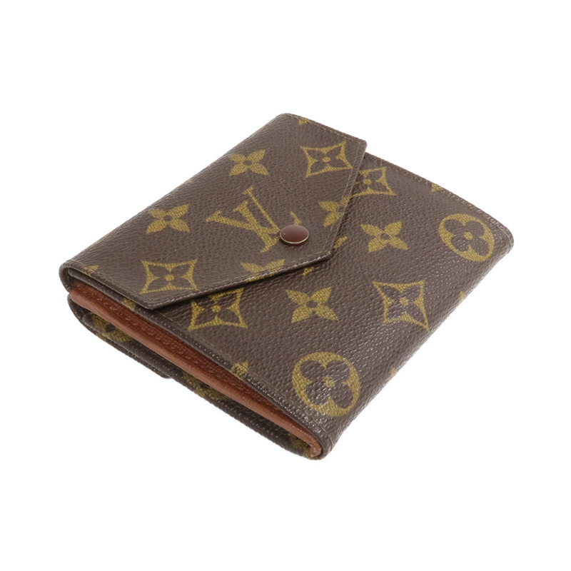 LOUIS VUITTON Monogram Porte Monnaie Carte Credit金扣錢包-3