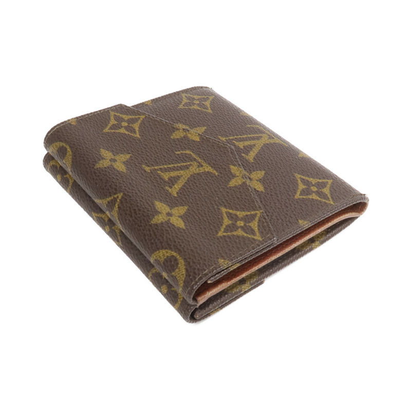 LOUIS VUITTON Monogram Porte Monnaie Carte Credit金扣錢包-4