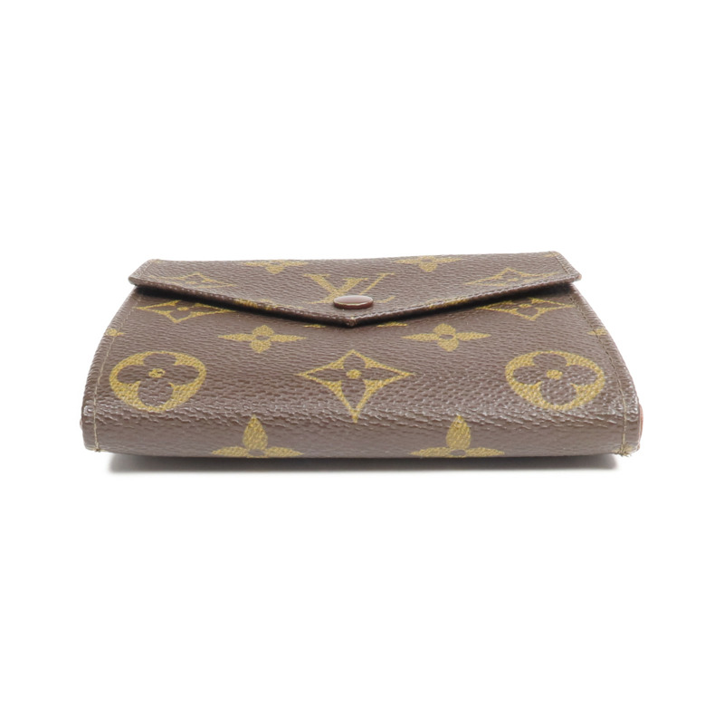 LOUIS VUITTON Monogram Porte Monnaie Carte Credit金扣錢包-5