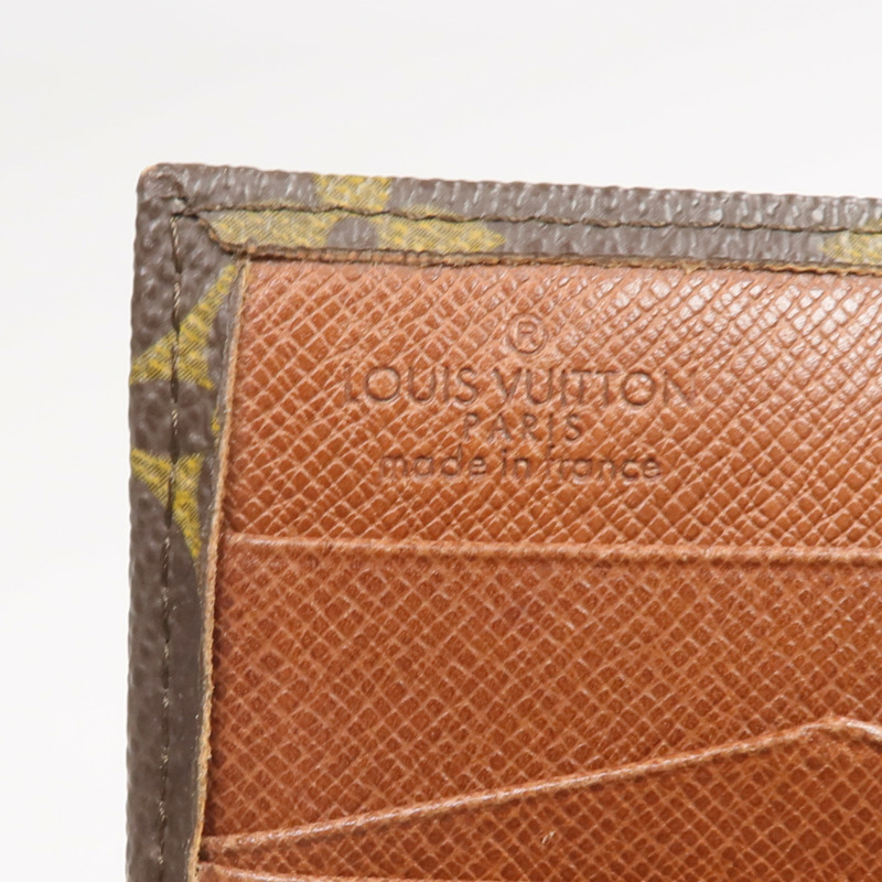 LOUIS VUITTON Monogram Porte Monnaie Carte Credit金扣錢包-11