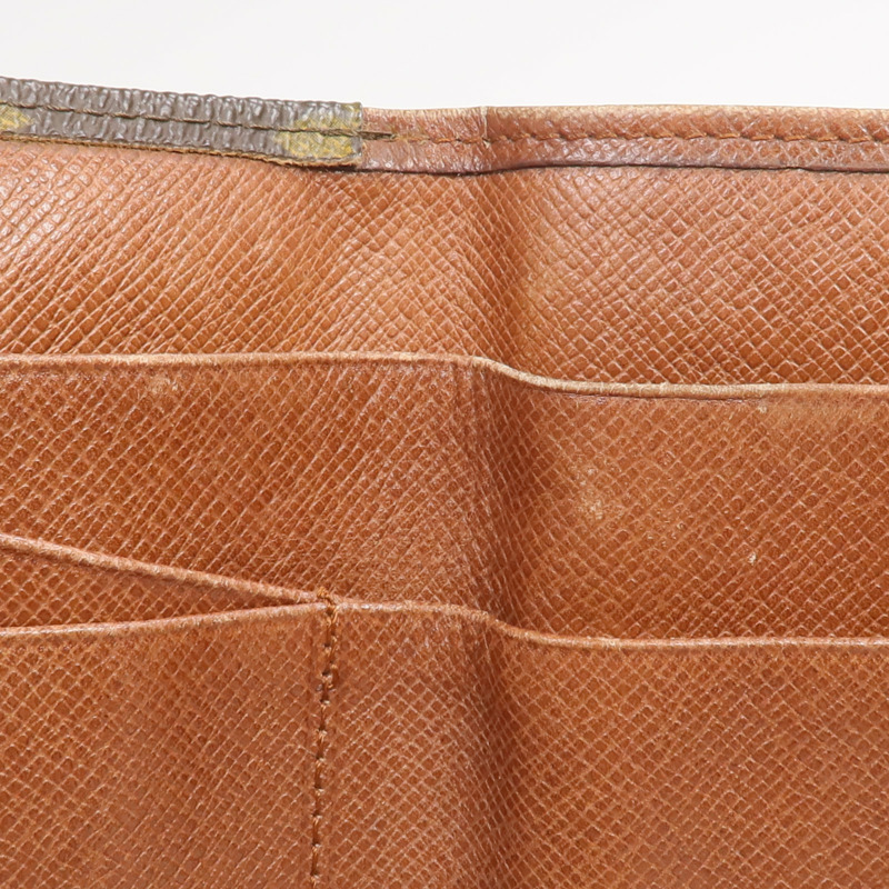 LOUIS VUITTON Monogram Porte Monnaie Carte Credit金扣錢包-13