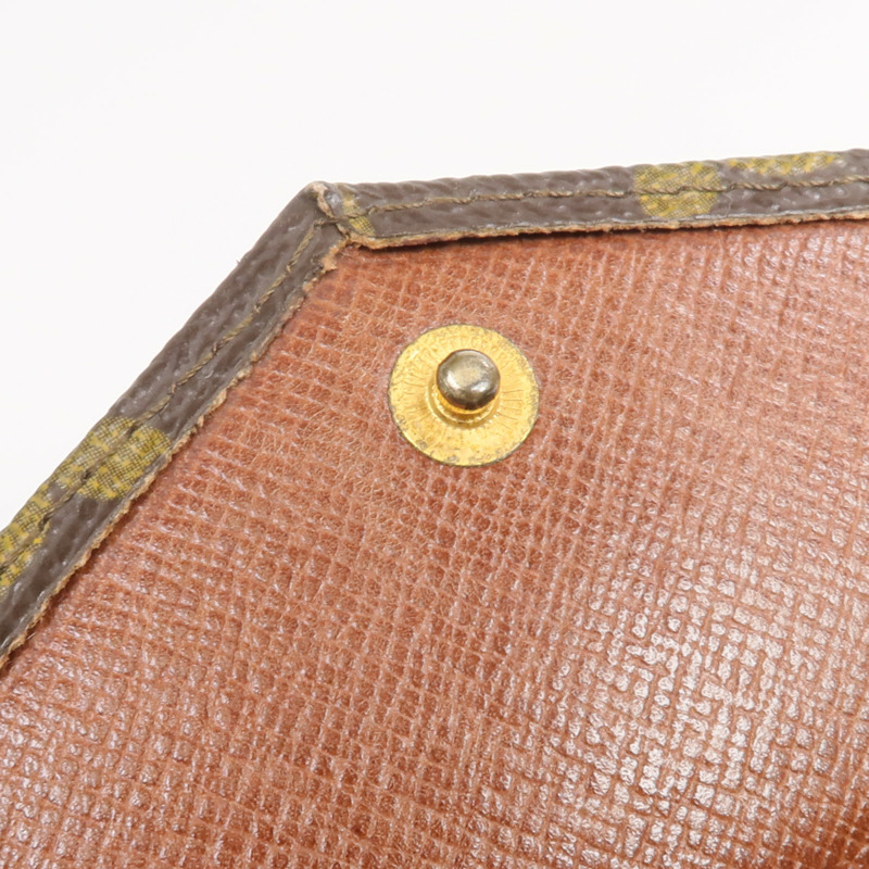 LOUIS VUITTON Monogram Porte Monnaie Carte Credit金扣錢包-15