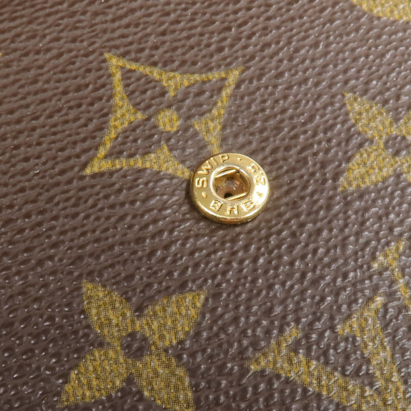 LOUIS VUITTON Monogram Porte Monnaie Carte Credit金扣錢包-16