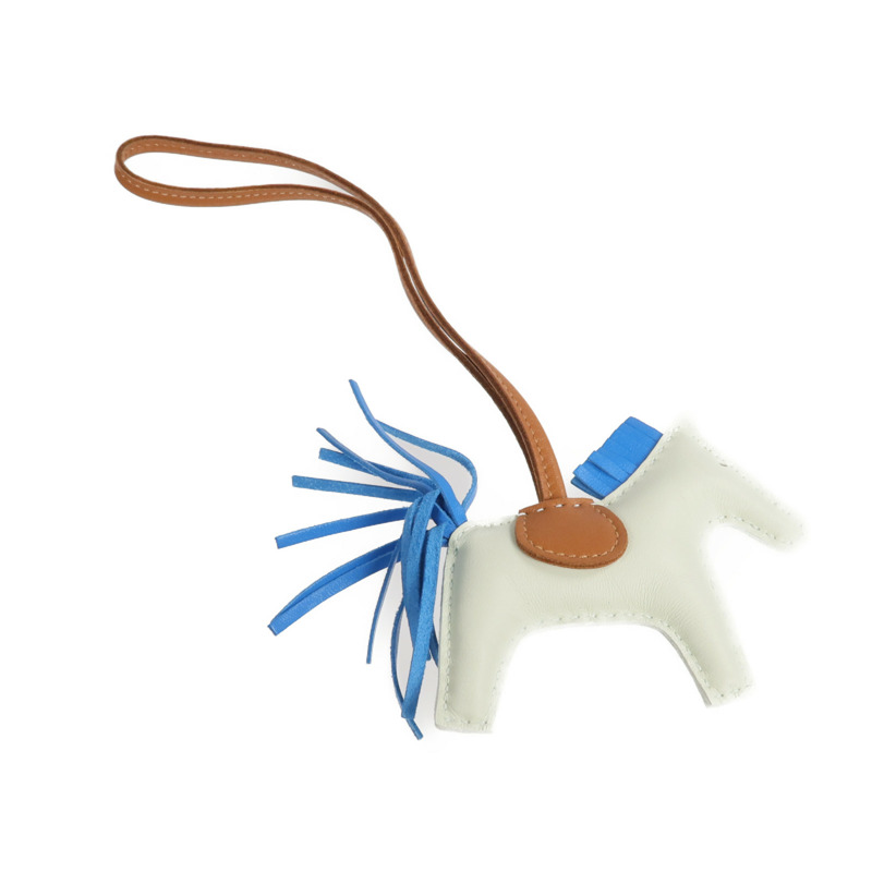 HERMES Milo皮革Rodeo PM掛飾Vert Fizz-1