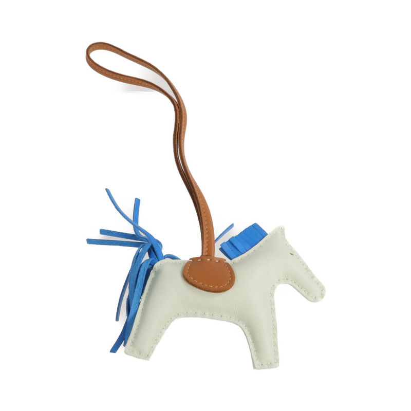 HERMES Milo皮革Rodeo PM掛飾Vert Fizz-2