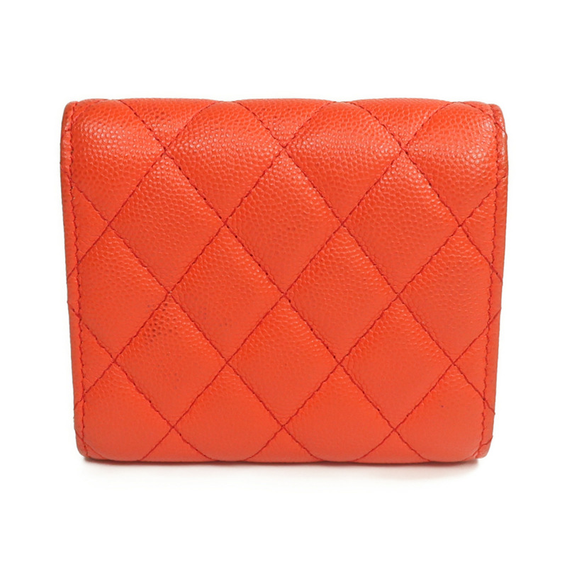 CHANEL 牛皮皮革Wallet金扣錢包-1