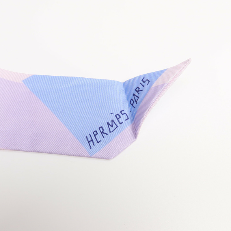 HERMES 絲質Twilly絲巾-4