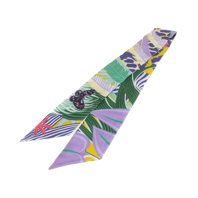 HERMES 絲質Twilly絲巾-1