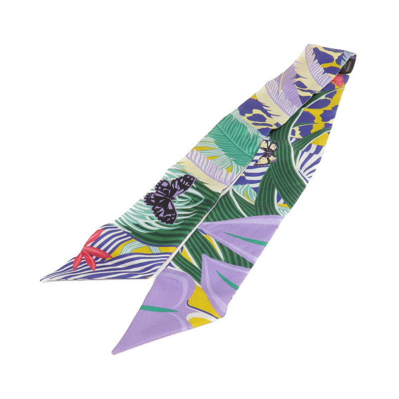 HERMES 絲質Twilly絲巾-1