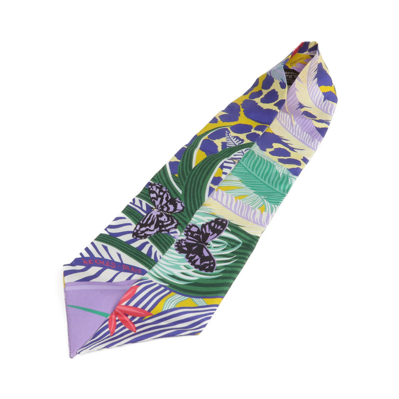 HERMES 絲質Twilly絲巾-2