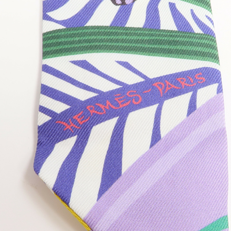 HERMES 絲質Twilly絲巾-4