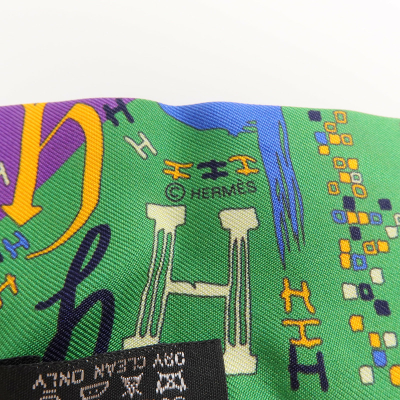 HERMES 絲質Twilly絲巾-5