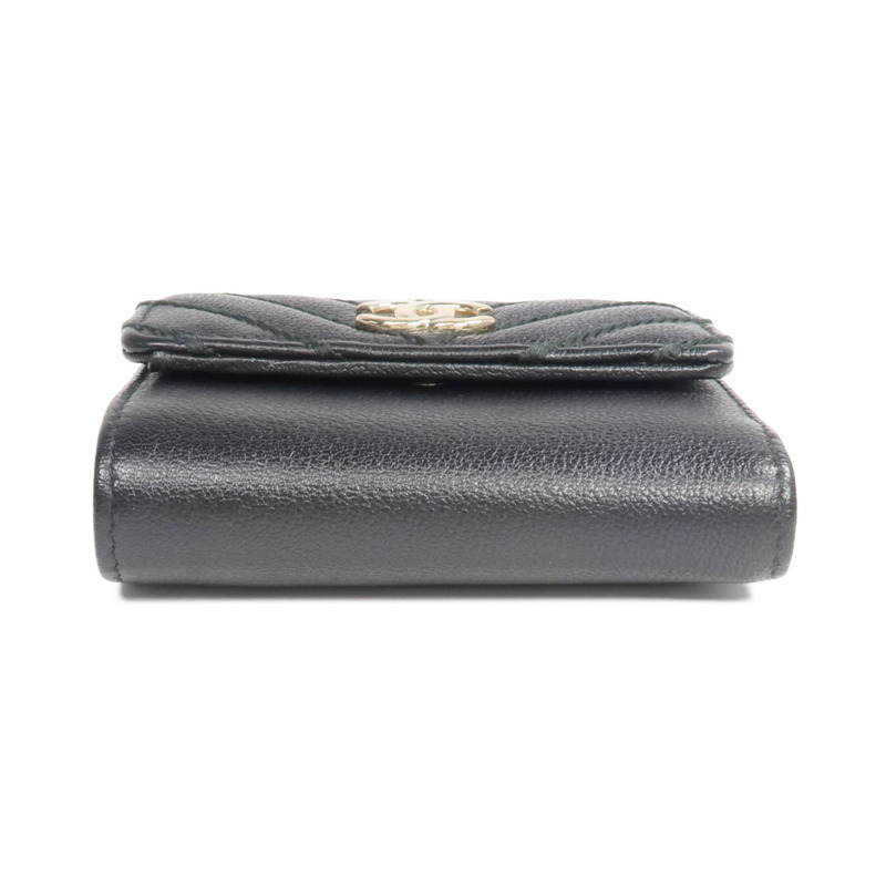 CHANEL 牛皮皮革Wallet金扣錢包-5