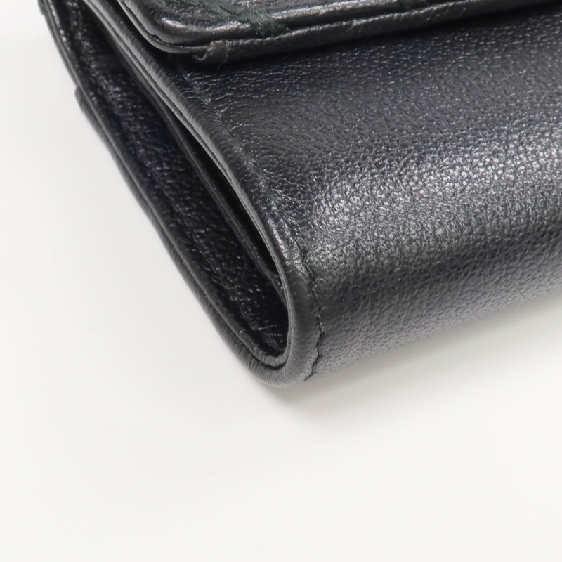 CHANEL 牛皮皮革Wallet金扣錢包-8