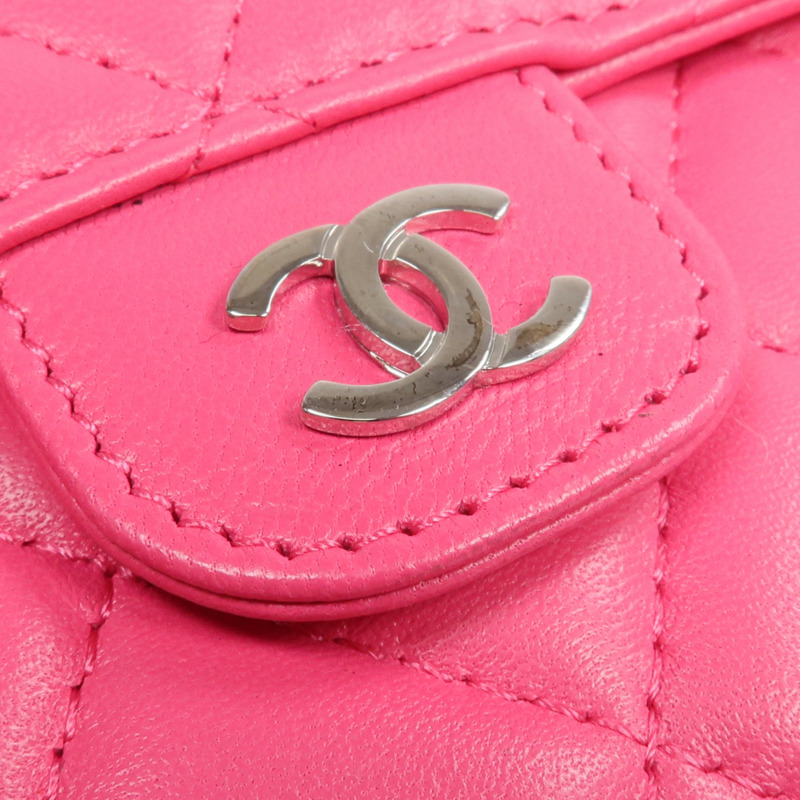 CHANEL 羊皮皮革Wallet金扣長錢包-15