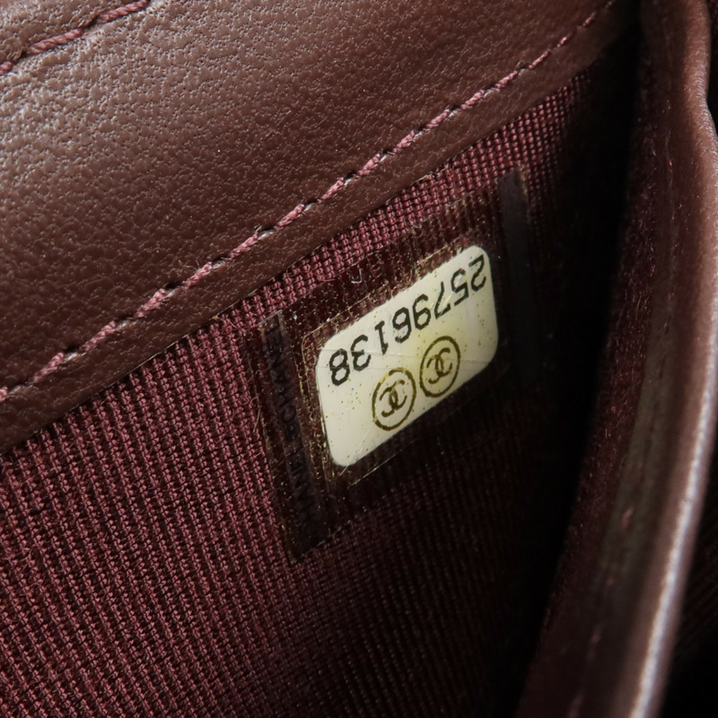 CHANEL 羊皮皮革Long Wallet銀扣長錢包-12