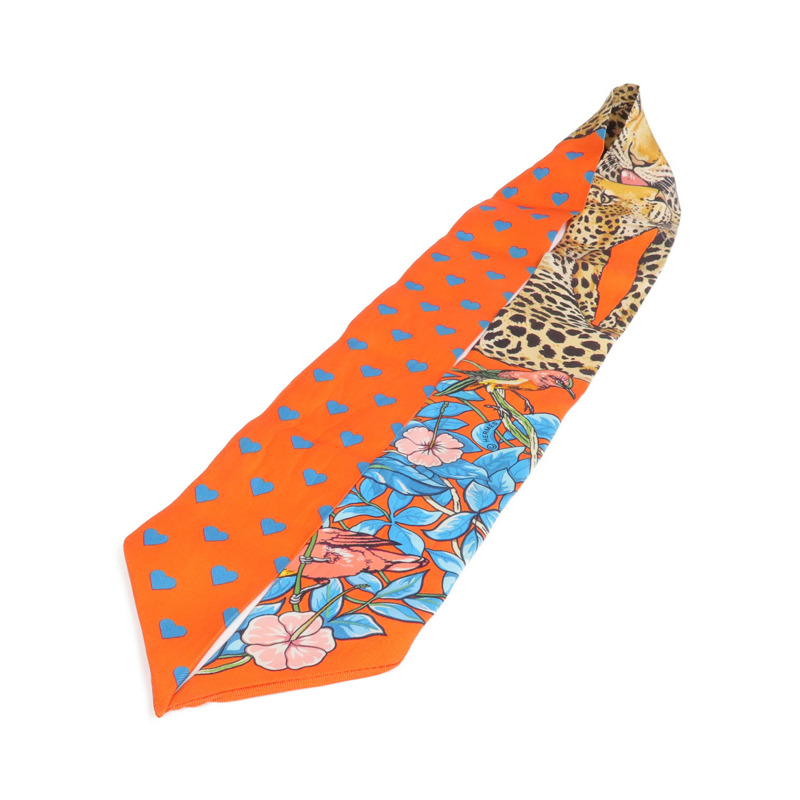 HERMES 絲質Twilly絲巾-2