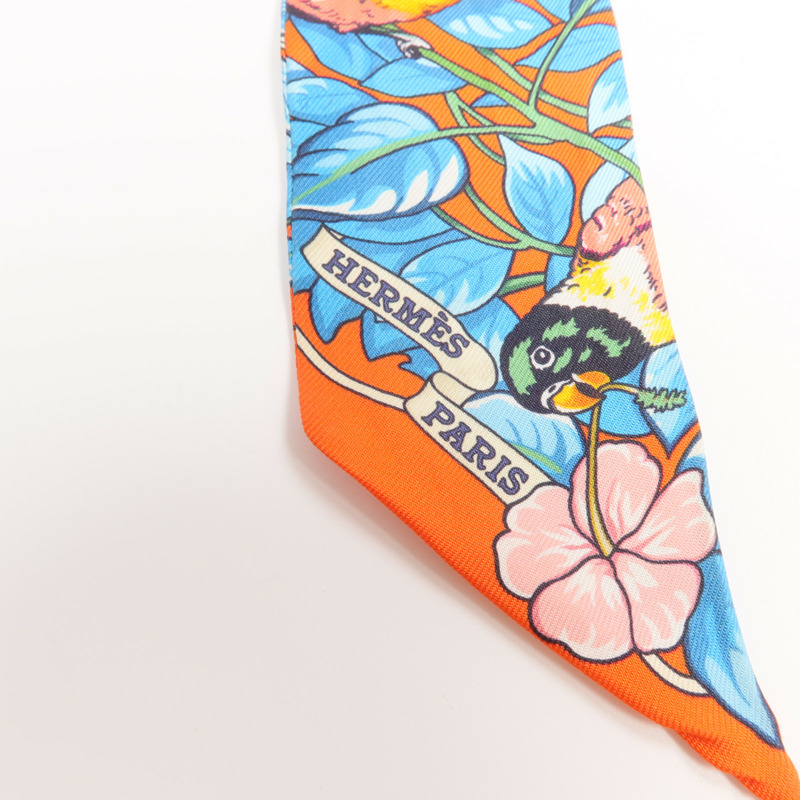HERMES 絲質Twilly絲巾-4