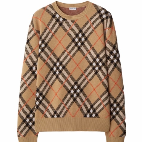 Burberry 女士 格紋羊毛針織XS S M L XL碼