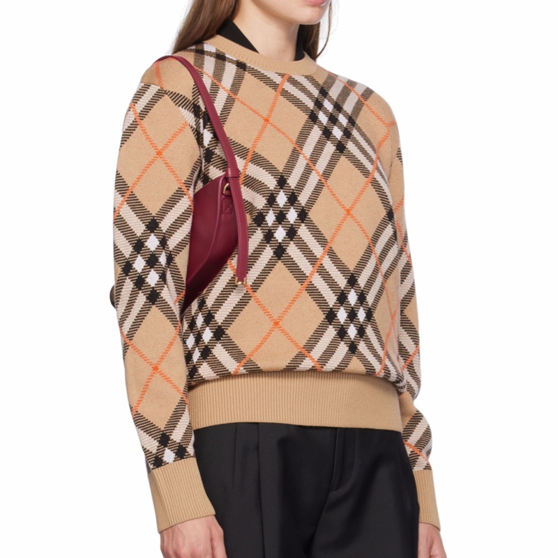 Burberry 女士 格紋羊毛針織XS S M L XL碼-4
