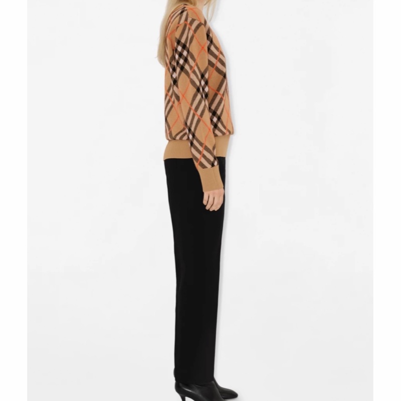 Burberry 女士 格紋羊毛針織XS S M L XL碼-7